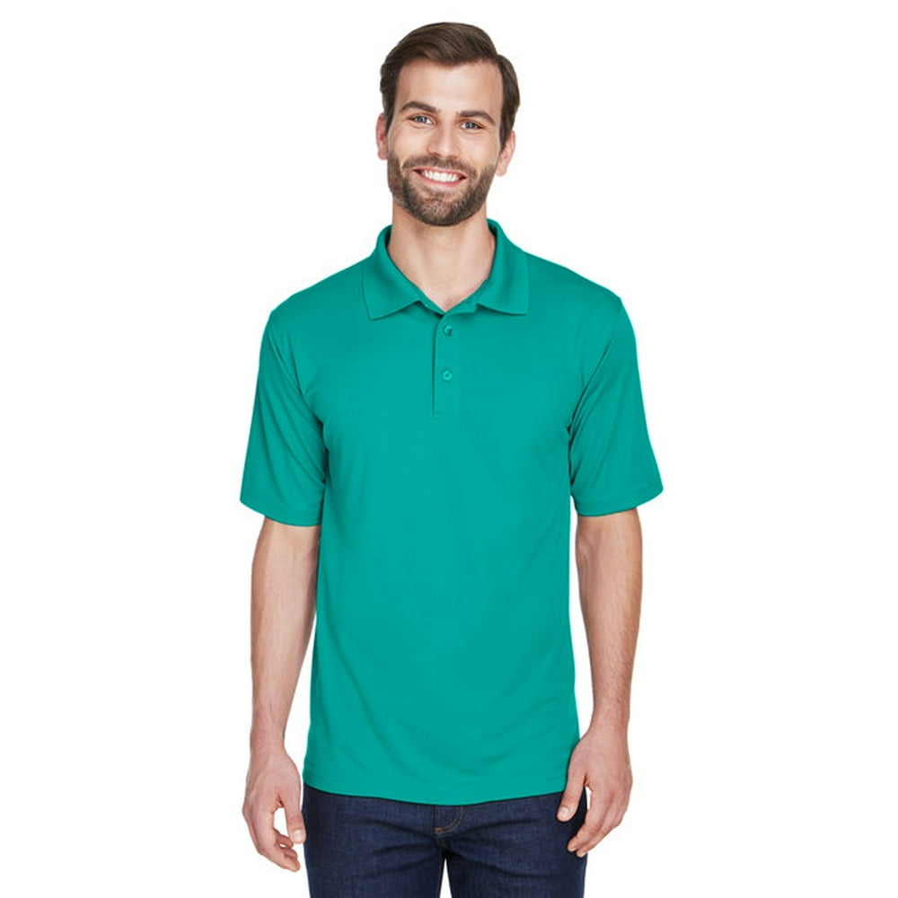 UltraClub - Men's Cool & Dry Mesh PiquÃ© Polo - JADE - 6XL - Walmart.com 