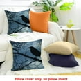 thumbnail image 4 of ZFLMY Square Bird Night Sky Cushion Cover 100% Linen Pillow Case 24x24in, 4 of 5