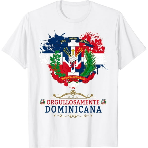 t-shirt Coat of Arms Republica Dominicana & Dominican Flag Outfit T-Shirt mens t shirt,black,women,funny,misfits,men,journey