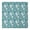 Blue Christmas Polar, variant on Dark Christmas Snowman Pattern Square Fitted Tablecloth with Elastic Edge,Square Table Cover,Washable Elastic Table Cover for Home Kitchen Party Decor 36"x36"