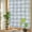 Gray, variant on Rose Pink Checks Window Privacy Film, Gingham Plaid Abstract Modern Minimalist Stained Glass Rainbow Film Decorative Window Clings, Static Cling Sun Blocking Stickers 17.7" x 39.3"