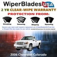 thumbnail image 2 of 2006 Chevrolet Colorado Beam Wiper Blades Wipers w/2yr Warranty (Set of 2) (WiperBladesUSA), 2 of 5