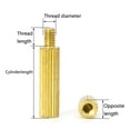 thumbnail image 2 of (100pcs) Knurled single head copper column M2x22mm+3mm, 2 of 5