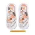thumbnail image 5 of TOOYFUL Reflexology Socks Acupoint Illustration Socks Soft Breathable Portable Casual Beginner Acupoint Massage Tools for Travel Gift large yellow pen, 5 of 10