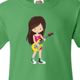 thumbnail image 4 of Inktastic Rock Girl, Brown Hair, Band Singer, Microphone Youth T-Shirt, 4 of 5