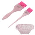 thumbnail image 1 of Graflsoa INGRID U-1904 Hair Dyeing Kit with Mixing Bowl and Brushes, Multiple Color Options (Green, Blue, Rose Red) - Plastic & Fiber Hair Tools for Salon Use, 1 of 6