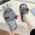 thumbnail image 2 of Vedolay House Slippers for Women Memory Foam Closed Toe Scuff Indoor Outdoor House Shoes Grey,37, 2 of 5