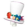 thumbnail image 3 of Varied Flowers Bride Hat - Bride Party Hat - Wedding Party Hat - Bachelorette Party Hat - Team Bride Hat, 3 of 4