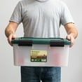 thumbnail image 6 of Remington® 30 Qt. Plastic Storage Bins with Sealed Lids, Clear Gasket Box, Airtight Containers 6Pk, 6 of 9