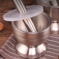 thumbnail image 2 of 304 Stainless Steel Mortar and Pestle Garlic Spice Herbs Bowl Mill Tool, 2 of 9