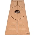 thumbnail image 2 of Luxury Cork Yoga Mat - Non Slip, Extra Thick Grip. Thicker, Longer, and Wider for More Comfort Support. Tough Enough For Hot Yoga. Natural, Toxic, Eco Friendly. Optional Alignment Lines., 2 of 2