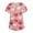 Red #003, variant on Valentine Day Nursing Scrubs Womens V Neck Quick Dry Short Sleeve Cute Scrubs Love Heart Print Plus Size Uniforms with Pockets Watermelon Red 5XL