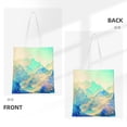 thumbnail image 3 of YFYANG Reusable Cotton Canvas Tote Shopping Bag, Snowy Mountain Pattern Washable Portable Grocery Bag for Daily Travel, 3 of 8