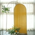 thumbnail image 5 of Efavormart 6ft Shiny Gold Spandex Fit Round Top Backdrop Frame Stand Cover, 2-Sided Metallic Sparkly Wedding Arch Cover, 5 of 11