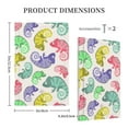 thumbnail image 5 of Kll Colorful Pattern With Cute Chameleons Wall Plate,Gloss Finish,Standard Size 1 - 5" X 3", Polycarbonate Thermoplastic,Electric Receptacle Plug Covers, 5 of 8