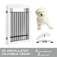 thumbnail image 5 of STAROUS Extra Wide Dog Gate, White, 30"H x 96"L, 5 of 6