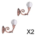 thumbnail image 1 of Par de de Cristal para Decorar Ventanas, Ganchos Modernos, Acero Inoxidable 2 piezas, 1 of 8