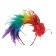 thumbnail image 3 of Unique Bargains 1 Pc Headband Six Colors Feathers Hair Accessories for Women Red Orange, 3 of 5
