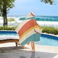 thumbnail image 3 of Yayeee Kids Hooded Towels Toddler Soft Absorbent Beach Bathing Wrap 50" x 23.5", Colorful Plane, 3 of 5