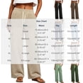 thumbnail image 2 of Lounge Pants for Womens Plus Size Fashion Wide Leg Cargo Sweatpants Elastic Drawstring High Waist Casual Sweat Pants With Pockets, 2 of 7