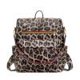 thumbnail image 4 of Bolsa Mochila retro con estampado de animales Mochila de viaje con hombro de mano (marrón leopardo) Ehuebsd Para Estrenar, 4 of 8
