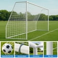 thumbnail image 3 of SLSY Steel Soccer Goals, 18x7/21x7/24x8 ft Soccer Goals for Backyard, Full Size Soccer Goal for Teens & Adults Training, 3 of 6