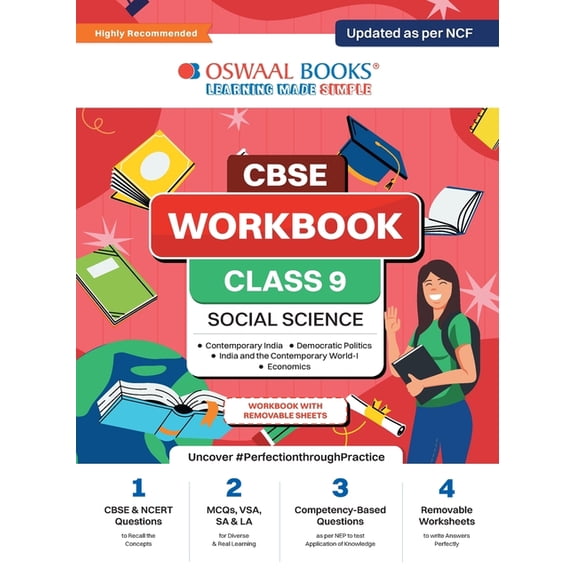 Oswaal CBSE Workbook Social Science Class 9 Updated as per NCF For better results For 2024 Exam, (Paperback)