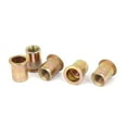thumbnail image 5 of Unique Bargains 3/8"-16 Straight Knurled Rivet Nut Insert Bronze Tone 5Pcs, 5 of 5