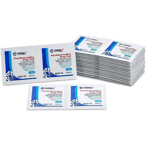 Lingettes à l'Iode PVP, Lot de 100