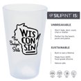 thumbnail image 2 of Silipint: State Pint Glasses 16oz: 2 Pack - Wisconsin - Icicle Silicone Cups, Unbreakable, Hot & Cold Drinks, Dishwasher-Microwave-Freezer-Oven Safe, 2 of 5