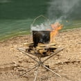 thumbnail image 4 of Portable Mesh Fire Pit, Uniform Heating Stainless Steel Collapsible Barbecue Grill  For Outdoor Camping, 4 of 8