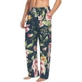 thumbnail image 2 of Balery Vintage Floral print Men's Pajama Pants,Ultra Lightweight Pjs,Lounge Pant-XX-Large, 2 of 9