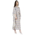 thumbnail image 3 of Moomaya Printed Sleep Loungewear For Women kimono sleeves Kaftan Resort Dress/ Maternity Wear, 3 of 7