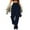 42#Navy, variant on BRDFRL Cargo Pants for Women High Waisted Casual Pants Work Pants Baggy Stretchy Wide Leg Y2K Streetwear with Pockets Beige M