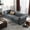 Dark Grey, variant on 88.5" Chesterfield Sofa Faux Leather, Modern Tufted Couch 3 Seater with Rolled Arms and Nailhead for Living Room, Bedroom, Office, Apartment, Brown