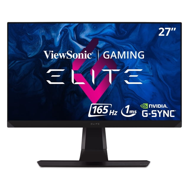 ViewSonic Elite XG270QG Monitor de juego GSYNC de 27 pulgadas 1 ms 1440p 144 Hz (165 Hz OC) con mejoras de diseño IPS Nano Color Elite y ergonomía avanzada para Esports (Reacondicionado)