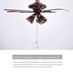 thumbnail image 4 of Inteprter 2 uds cadena de luz de ventilador extensión de cadena de tracción de acero inoxidable línea de bola de cristal colgante decorativa Iluminación novedosa Inteprter HA001256-00B, 4 of 6