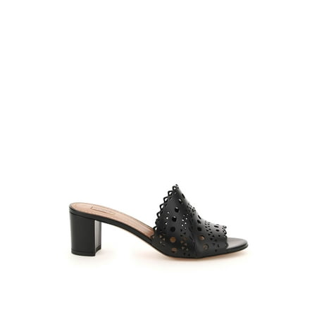 

Alaia cut-out leather mules