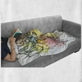 thumbnail image 6 of Occult Soft Flannel Fleece Blanket, Female Shaman with Third Eye Form on Head with Watercolors Splash Occultism Drawing, Cozy Plush for Indoor and Outdoor Use, 50" x 70", Multicolor, by Ambesonne, 6 of 6