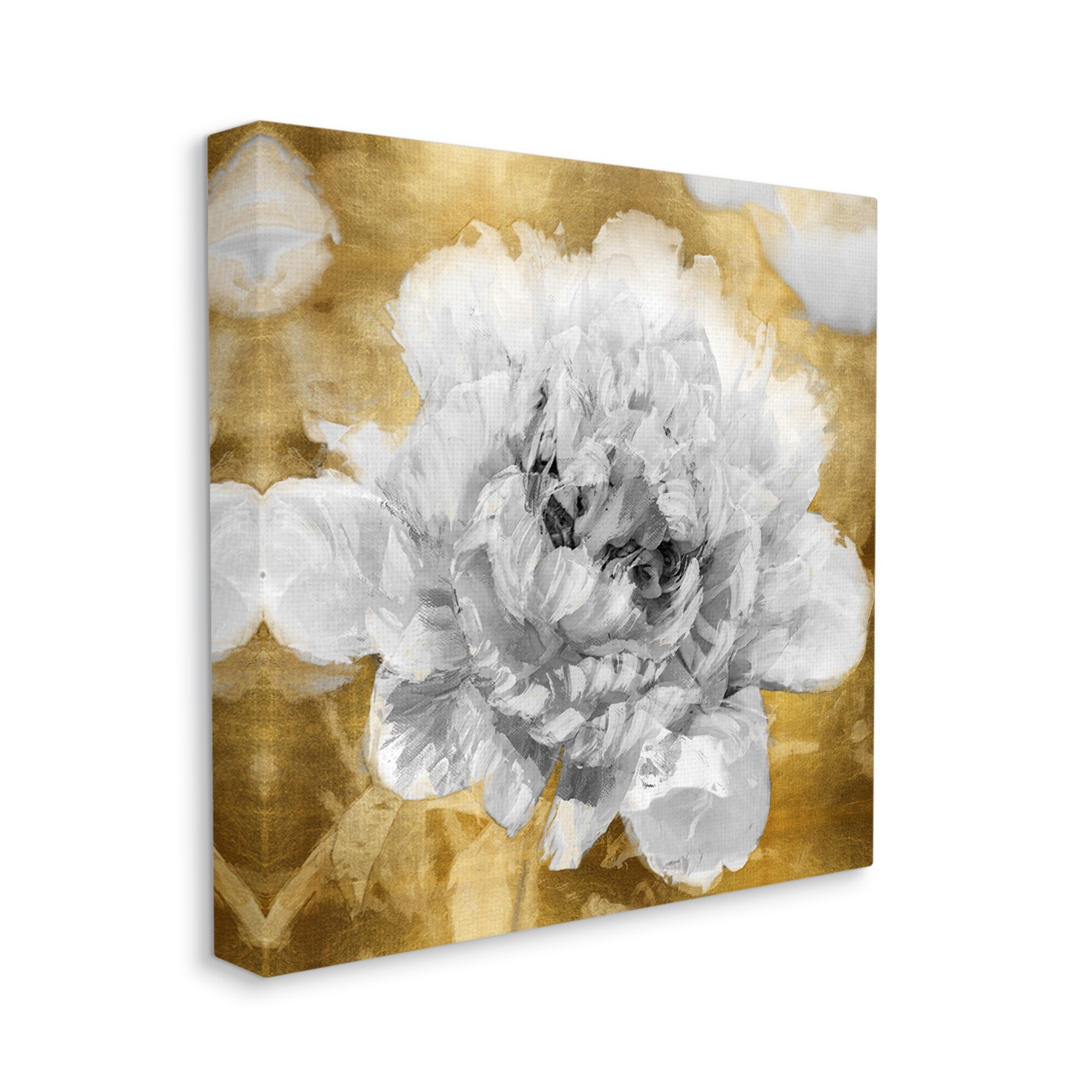 Stupell Industries Muted Peony Floral Blossoming Glam Flower Painting, 30 x 30,Design by Shawna Sullivan