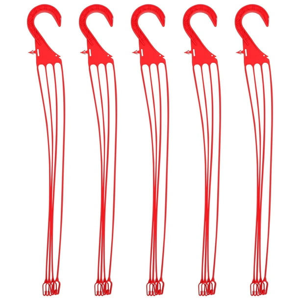 5 ganchos de plástico para macetas, para el hogar, para jardín, plantas y flores.