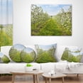 thumbnail image 4 of Designart Bloomy Peach Forest Photography - Floral Throw Pillow - 12x20, 4 of 5