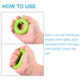 thumbnail image 4 of Uxcell 2.76" 30 Lbs Green Hand Grip Strengthener Hand Grip Ring for Strength Training, 4 of 6