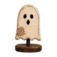 thumbnail image 2 of 3 Pack, Vintage Halloween Decorations Wooden Ghost Pumpkin Bat Tabletop Signs, Fall Halloween Decor for Mantel Shelf Home Party, Rustic Primitive Style Halloween Desktop, 2 of 5