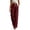 Burgundy, variant on Women Wide Leg Dress Pants High Waisted Pull On Business Casual Trousers Loose Fit Pleated Pants with Pockets