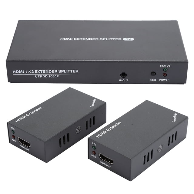 Extensor PHDMI, 1 entrada y 2 salidas HDMI Splitter DHDMI Extender diseñado por expertos