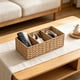 thumbnail image 1 of Paper Rope Woven Divided Storage Basket 3 Compartment Organizer For Bathroom Toiletries And Home Decor, 1 of 6