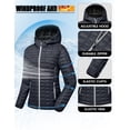thumbnail image 3 of Little Donkey Andy Women's Insulated Hooded Hiking Jacket, Lightweight Puffer Warm Jacket with Synthetic Insulation Grey L, 3 of 6