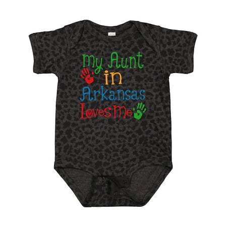 

Inktastic Aunt in Arkansas Loves Me Nephew Gift Baby Boy or Baby Girl Bodysuit