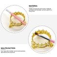 thumbnail image 4 of MasteelfCA 2PCS Nail Art Pen Brush Holder Classic Crown Pearl Manicure Pen Rack Decor, 4 of 8